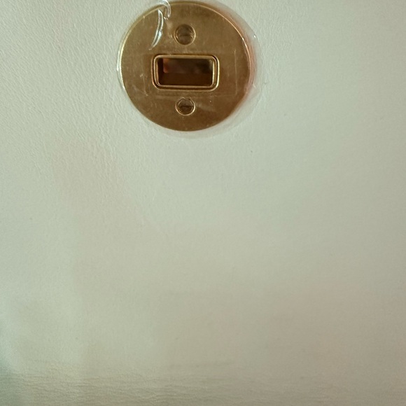 Tory Burch Pink and White Crossbody Bag with Gold Accents - Picture 8 of 12